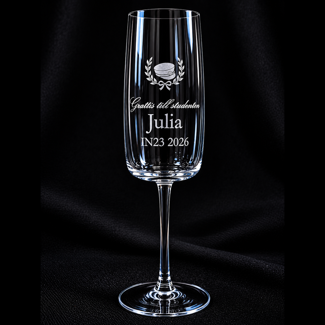 Studentpresent Champagneglas