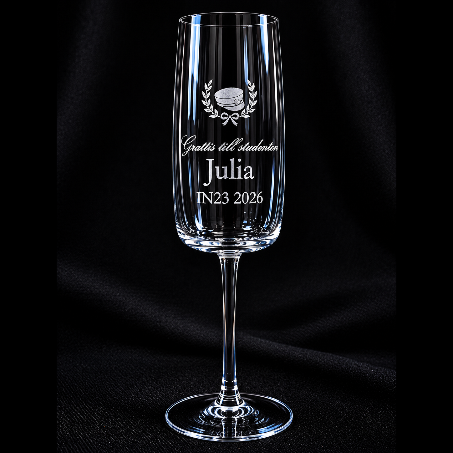 Studentpresent Champagneglas