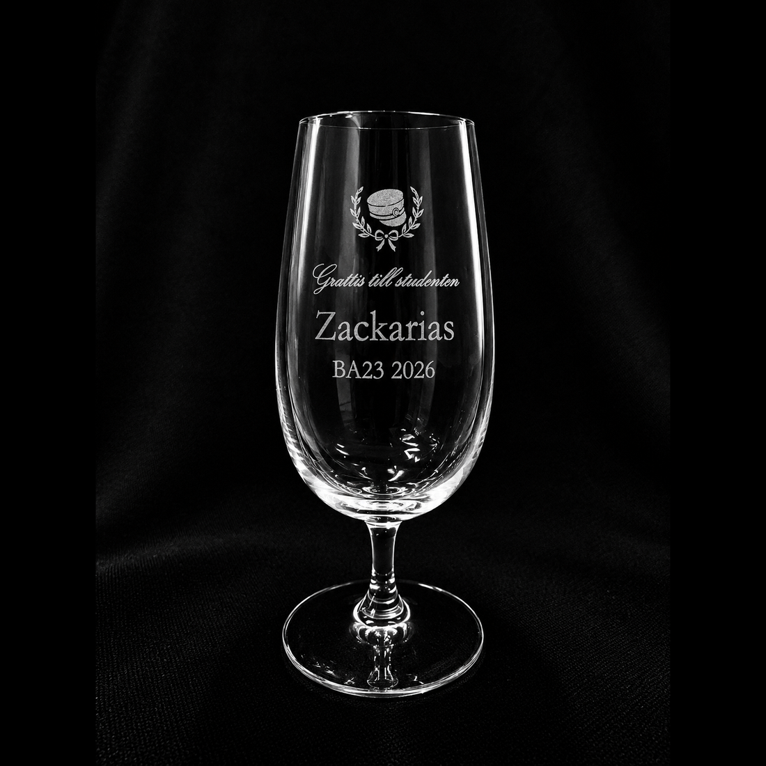 Studentpresent Ölglas