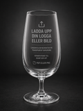 Ölglas med egen logotyp
